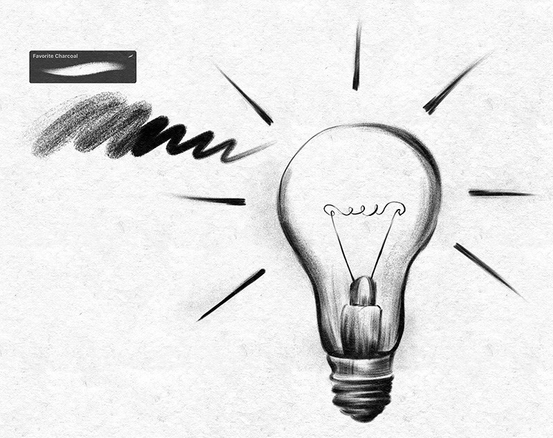 40+Procreate炭笔速写笔刷